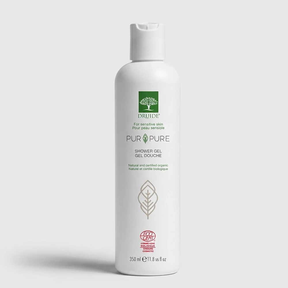 Gel de ducha y champú ecológico hipoalergénico sin perfume Pur&Pure