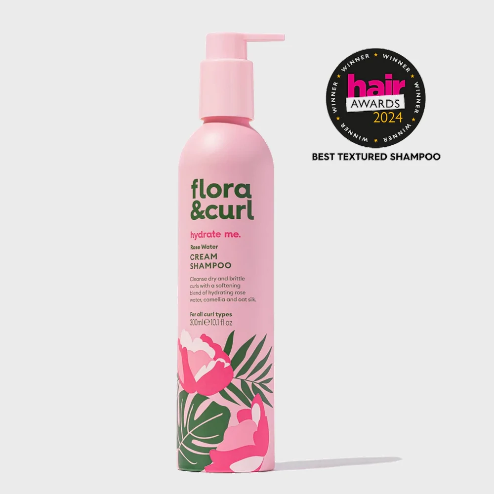 Champú en crema de agua de rosas Flora Curl