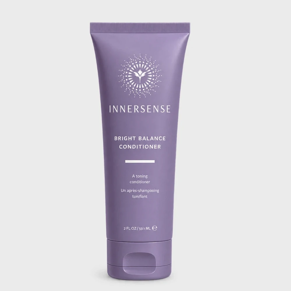 Acondicionador matizante para canas y cabellos rubios Bright Balance Innersense 59 ml.