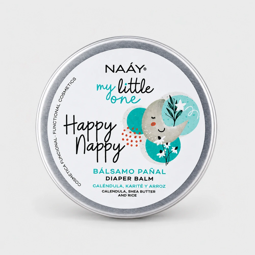 Bálsamo de pañal natural sin perfume con zinc y caléndula Happy Nappy