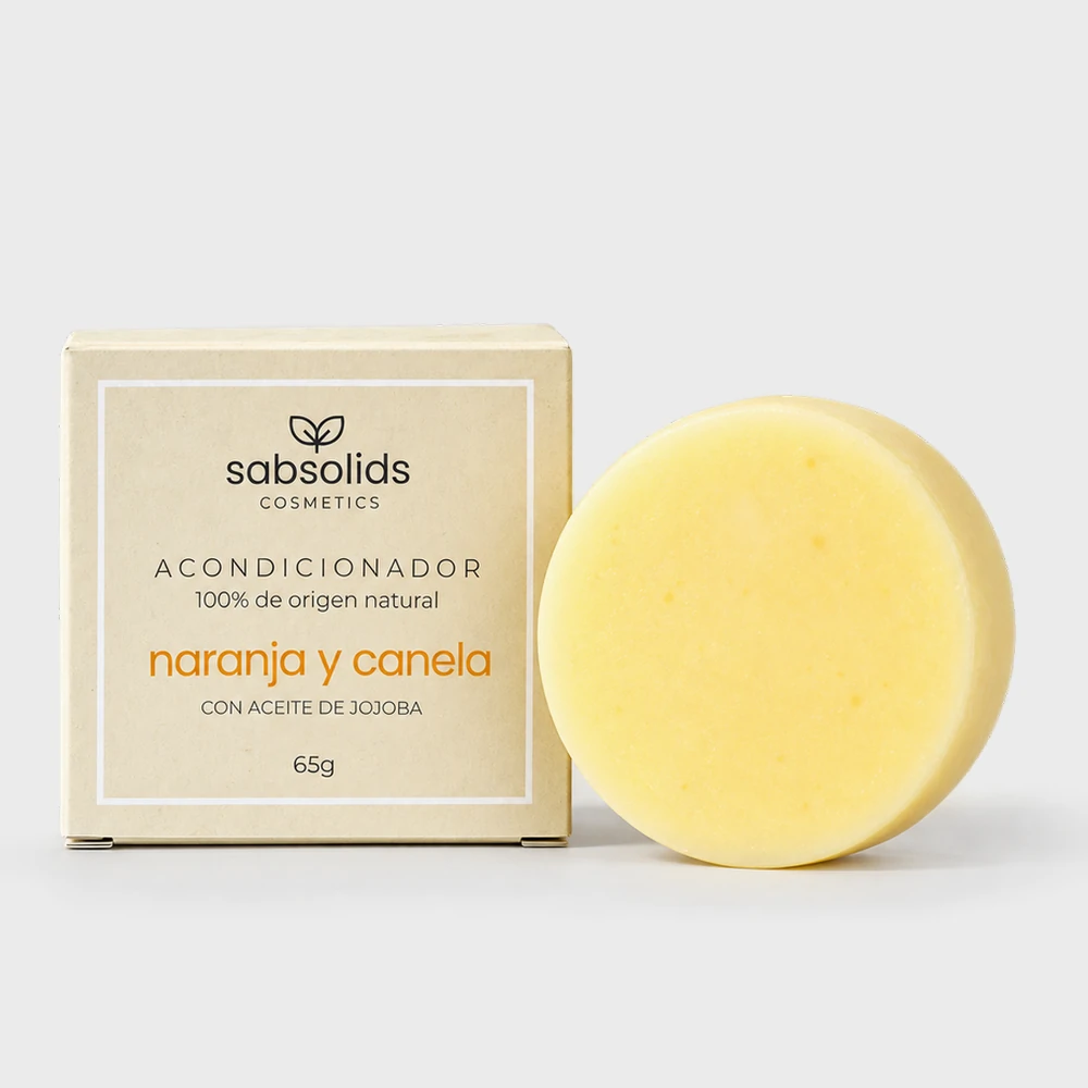 Acondicionador sólido nutritivo con proteína de seda, naranja y canela Sab Solids