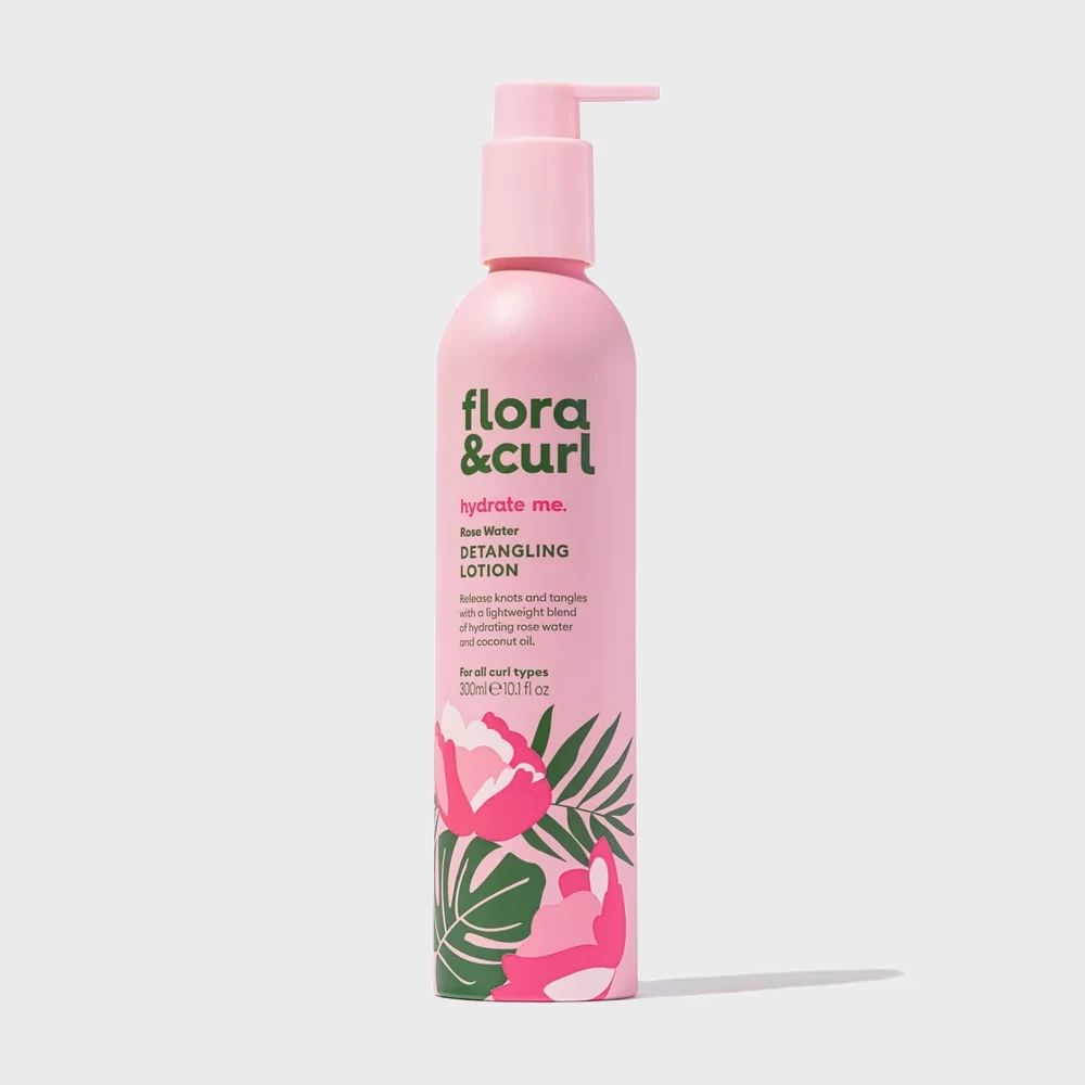 Leave in desenredante e hidratante con agua de rosas Flora Curl
